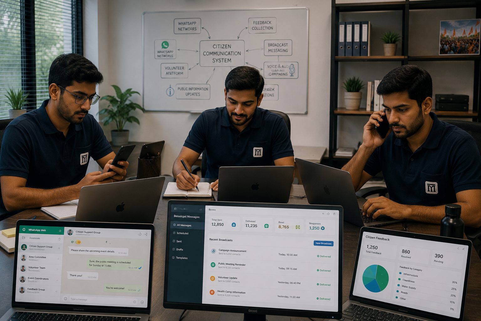 AI and campaign technology communication dashboard